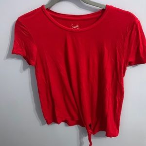 Womens small red soft shirt